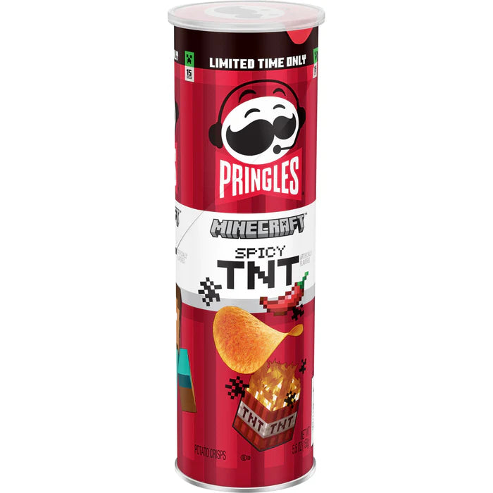 Pringles MINECRAFT SPICY TNT (USA) - Patatine Piccanti con Jalapeno Limited Edition [158g]