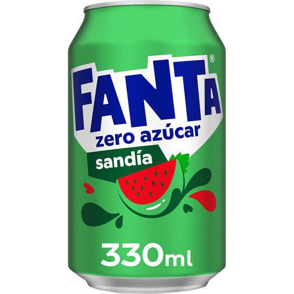 Fanta Sandia / Watermelon Zero Sugar - Fanta gusto Anguria Senza Zucchero (330ml) bevande sugar free