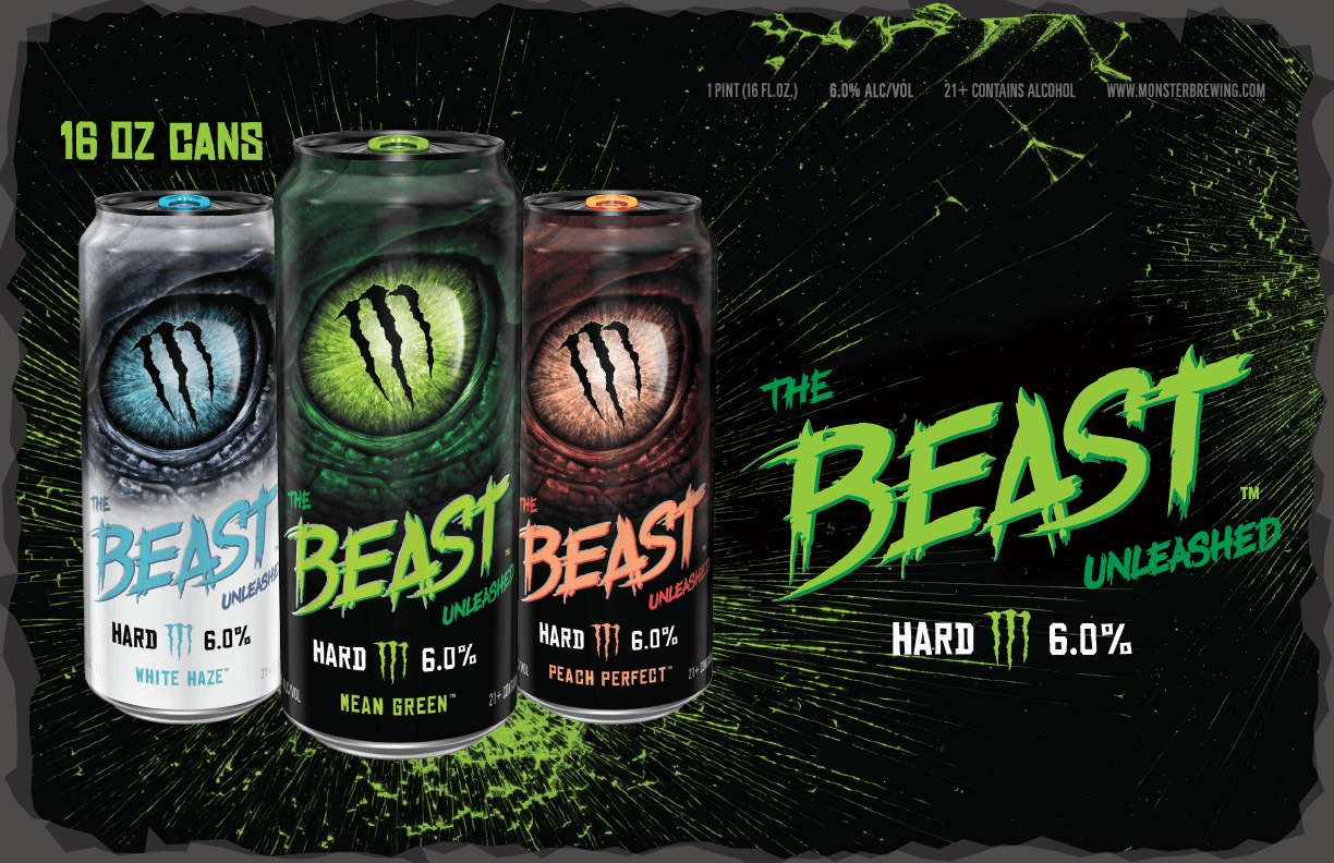 Monster The Beast Unleashed Peach Perfect 473ml FULL ( lattine con ammaccature ) beast beast unleashed beast24 hard tea monster monster energy nasty nasty beast not-on-sale unleashed usa