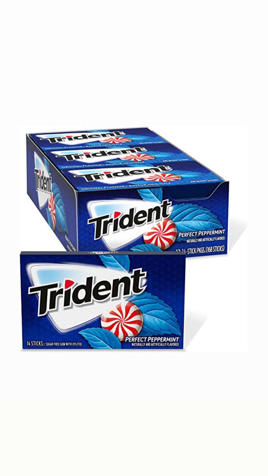 Trident Perfect Peppermint USA (12 Pack) b2b candys pack pack
