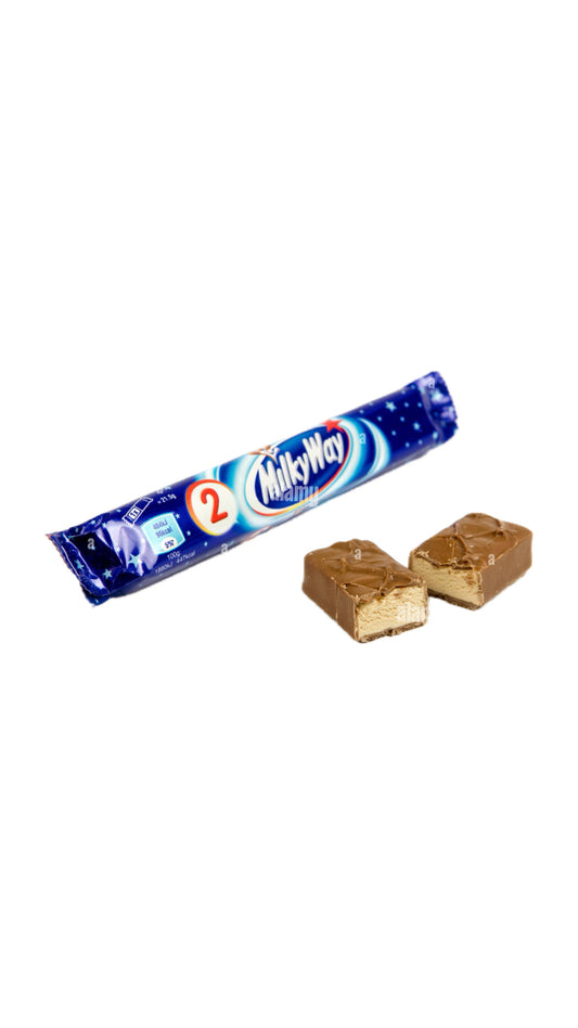 Milky Way - Doppia Baretta di cioccolato al latte con ripieno di caramello e crema (43g) bundle cioccolato