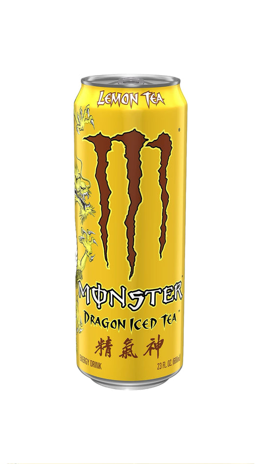 Monster Energy Dragon Iced Tea Lemon Tea USA 680ml sku: 0521 N ( lattine molto danneggiate )