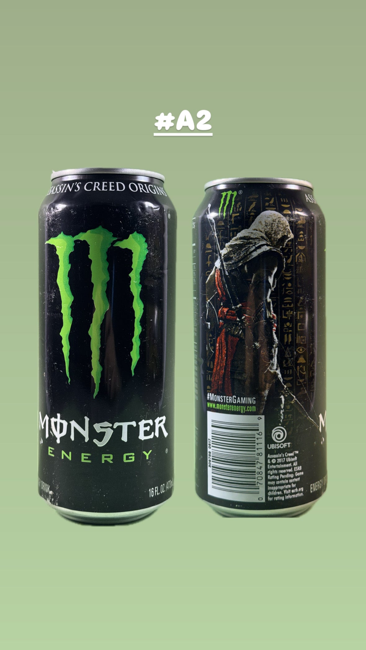 Monster Energy OG Assassin’s Creed Origins (USA) (Edizione 2017) [#A2] *Dents