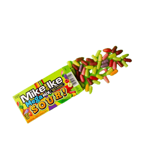 Mike and Ike Mega Mix Sour USA - Caramele morbide aspre 10 guști alla frutta (141g) bundle candy online gluten-free