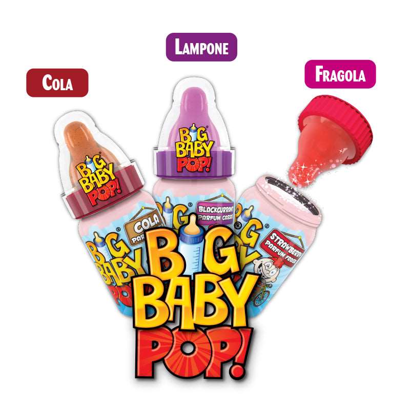 Bazooka Big Baby Pop - Lecca Lecca fruttato con polverina di caramelle (32g) bundle candy online