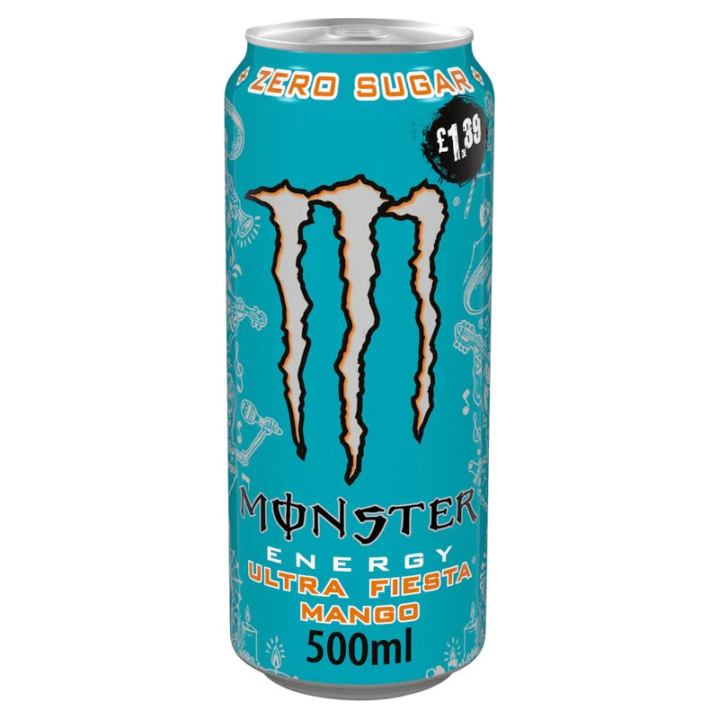 Monster Energy Ultra Fiesta Mango UK price market £1.39 sku: 0821C