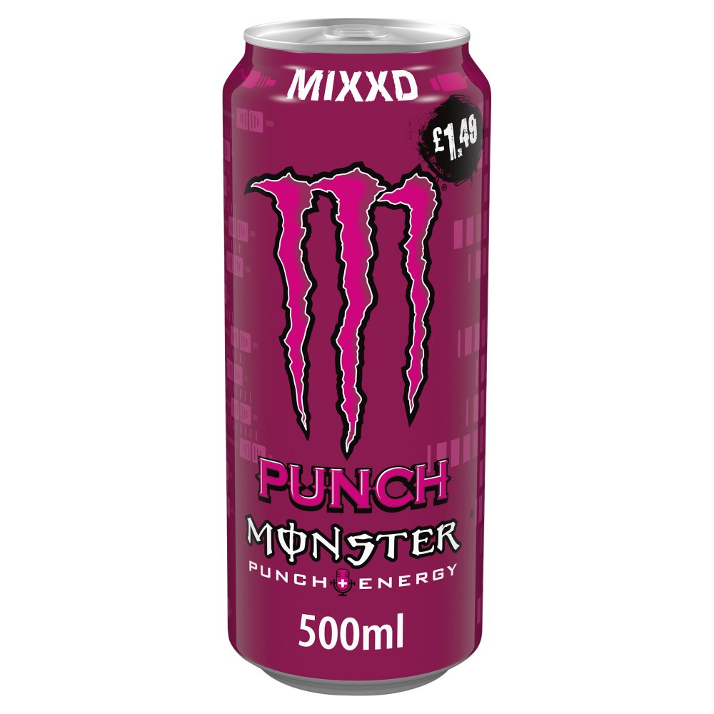 Monster Energy Punch Mixxd UK price market £ 1.49  sku: 0821 ( micro ammaccature di fabbrica )