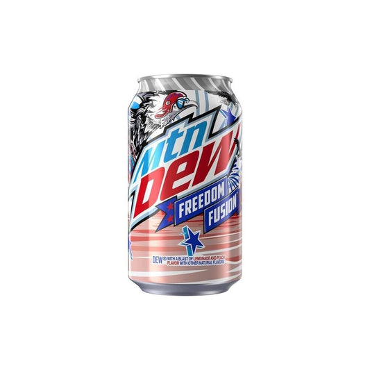 Mountain Dew Freedom Fusion USA - Bevanda frizzante gusto Limonata & Pesca [355ml]