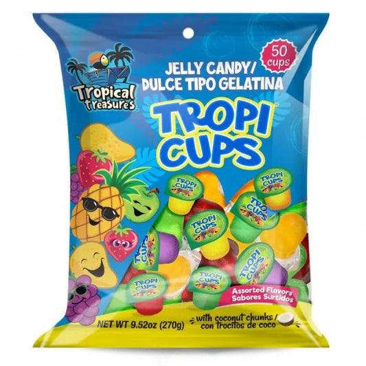 Jelly Candy Tropi Cups - Gelatine alla frutta tropicale (20pz - 270g) candy online