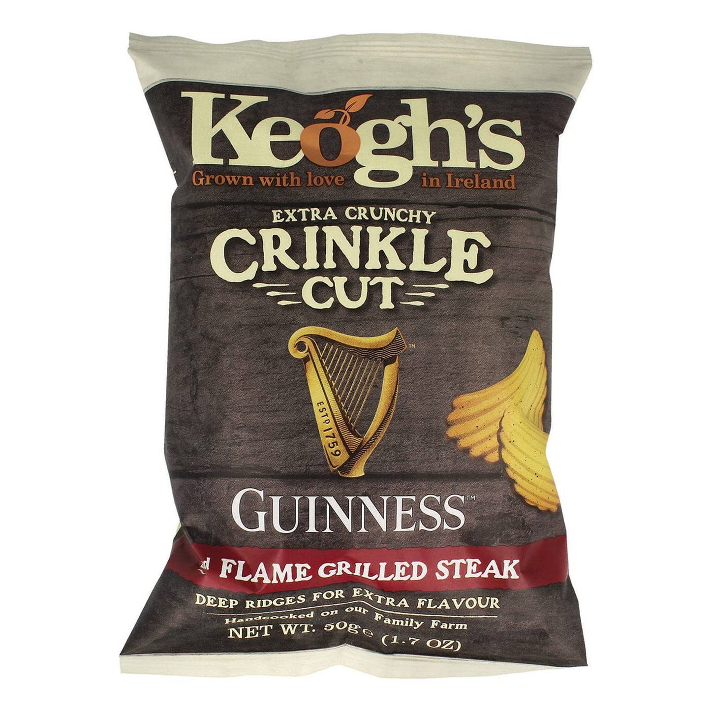 Keoghs Keoghs Crinkle Guinness & flamed Grilled steak 50g