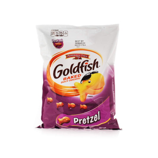 Gold Fish Pretzel - cracker al pretzel fatti al forno (37g) salato