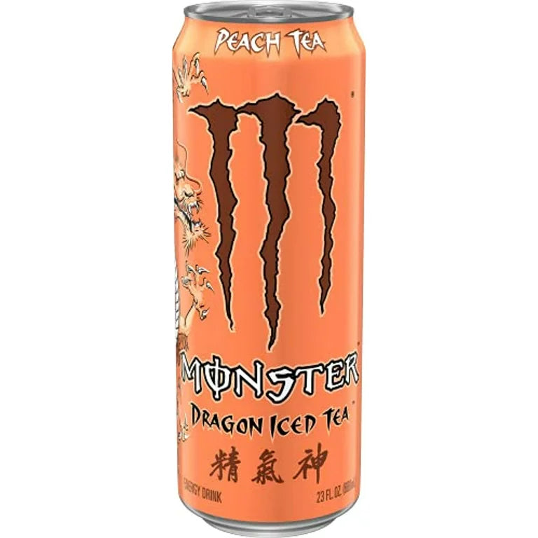 Monster Energy Dragon Iced Tea Peach Tea USA 680ml sku: 0521 N (damaged cans)