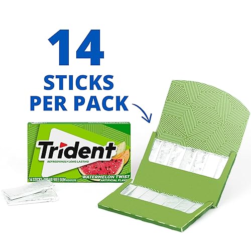 Trident Watermelon Twist USA - Gomma da masticare gusto anguria (14stick)