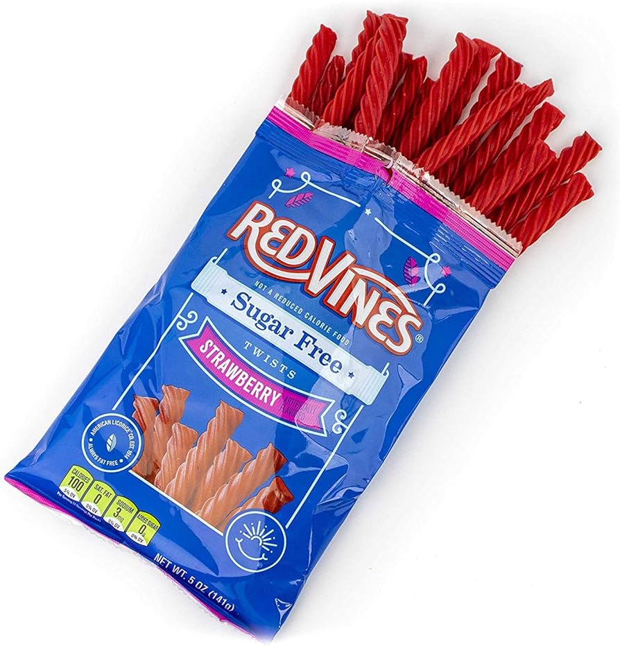 Red Vines Twists Strawberry Sugar Free (142g) USA - caramelle