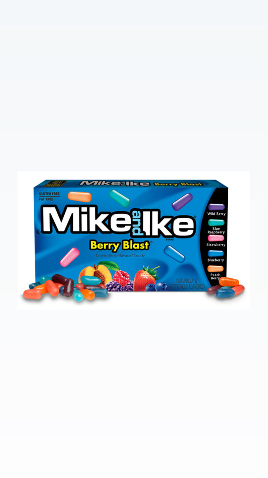 Mike and Ike Berry Blast USA - Caramelle morbide ai frutti di bosco (141g) bundle candy online gluten-free
