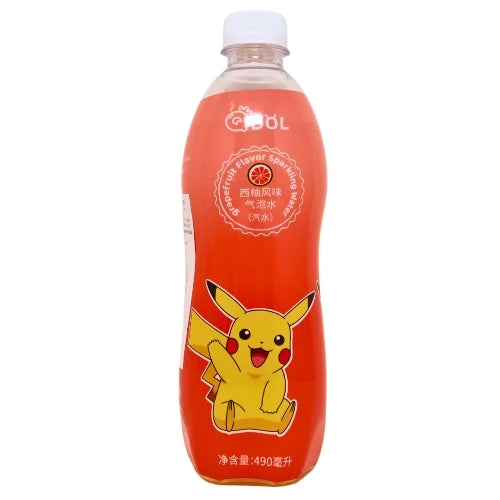 Q Dol Pokémon Pikachu Grapefruit Sparkling Water (490ml)