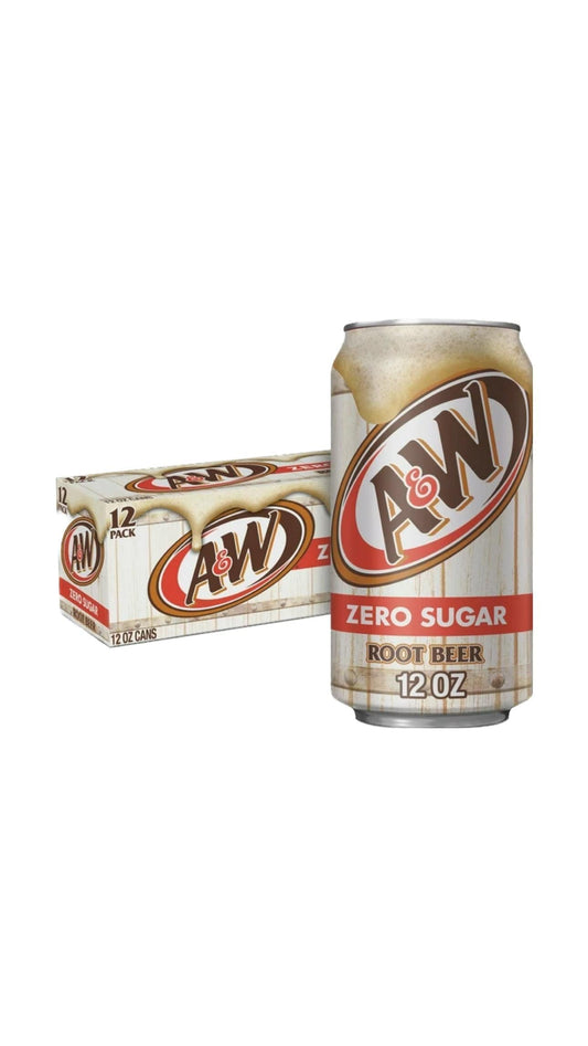 A&W Root-Beer Zero Sugar USA ( 12 Pack x 355ml ) b2b drinks pack pack