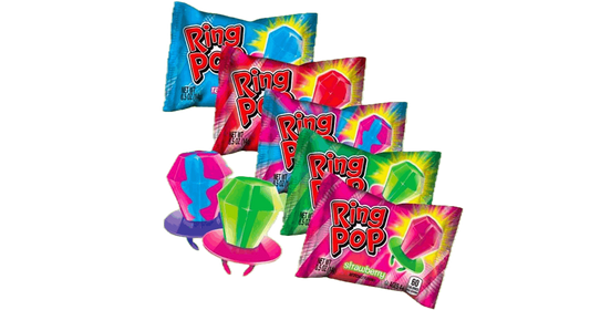 Bazooka Ring Pop - Lecca Lecca ad anello fruttato