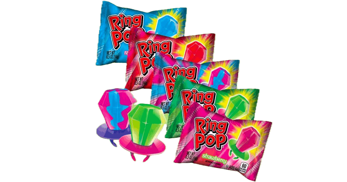 Bazooka Ring Pop - Lecca Lecca ad anello fruttato bundle candy online