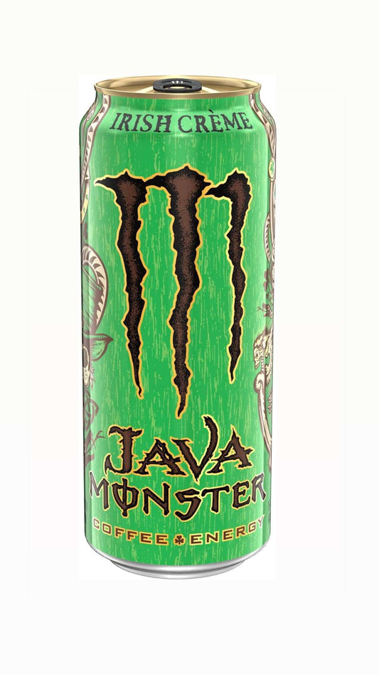 Monster Energy Java Irish Crème sku: 1023B N ( LATTINE CON AMMACCATURE NON DA COLLEZIONE !!! ) energy online new newest