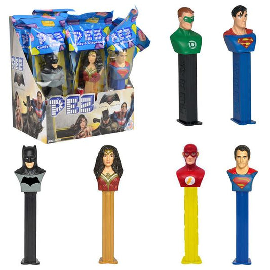 Pez DC - Distributore di caramelle fruttate con doppia ricarica a forma dei personaggi DC (17g) bundle candy online