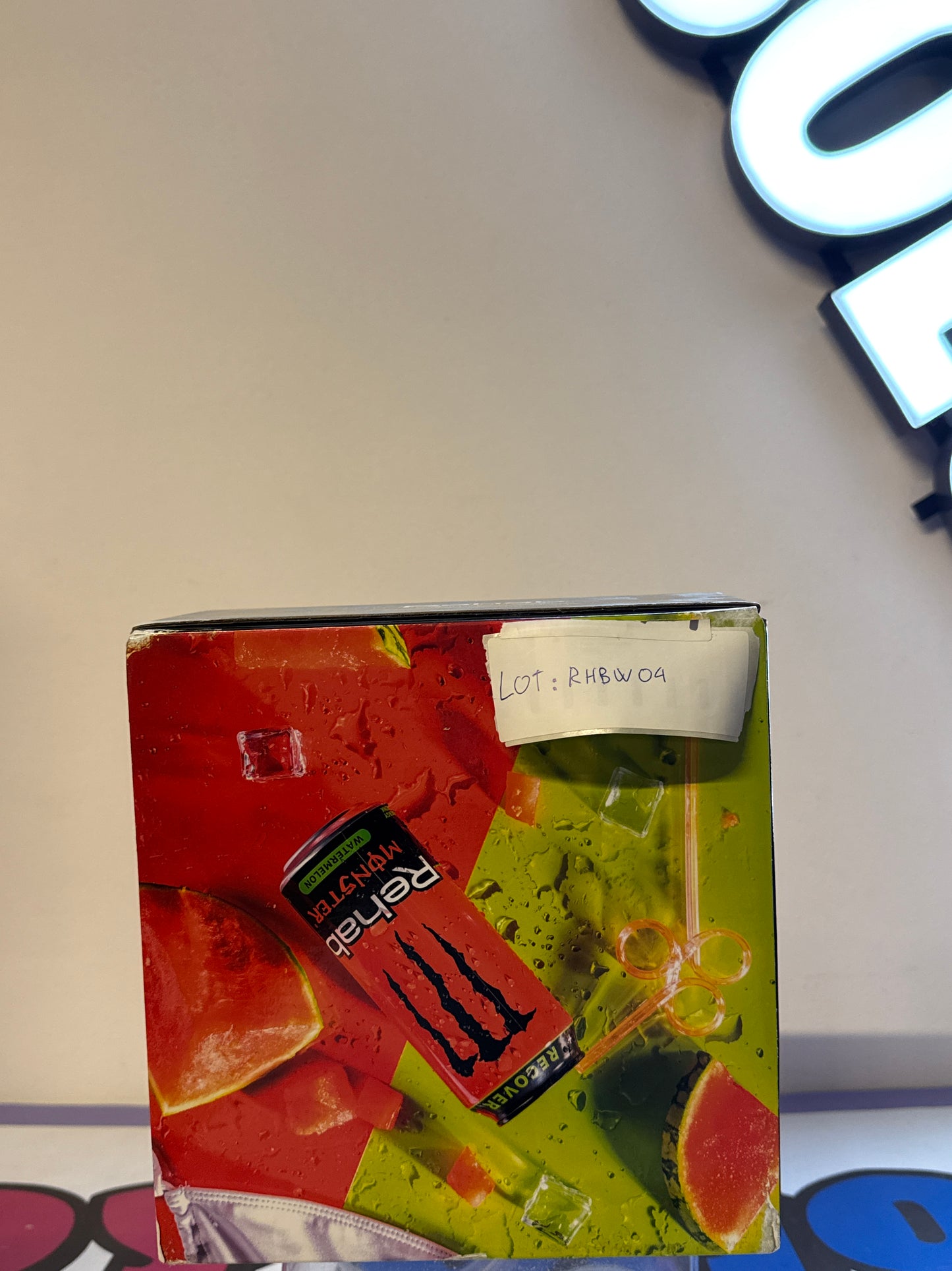 MONSTER ENERGY PROMO BOX: RECOVER REHAB WATERMELON (RHBW04)