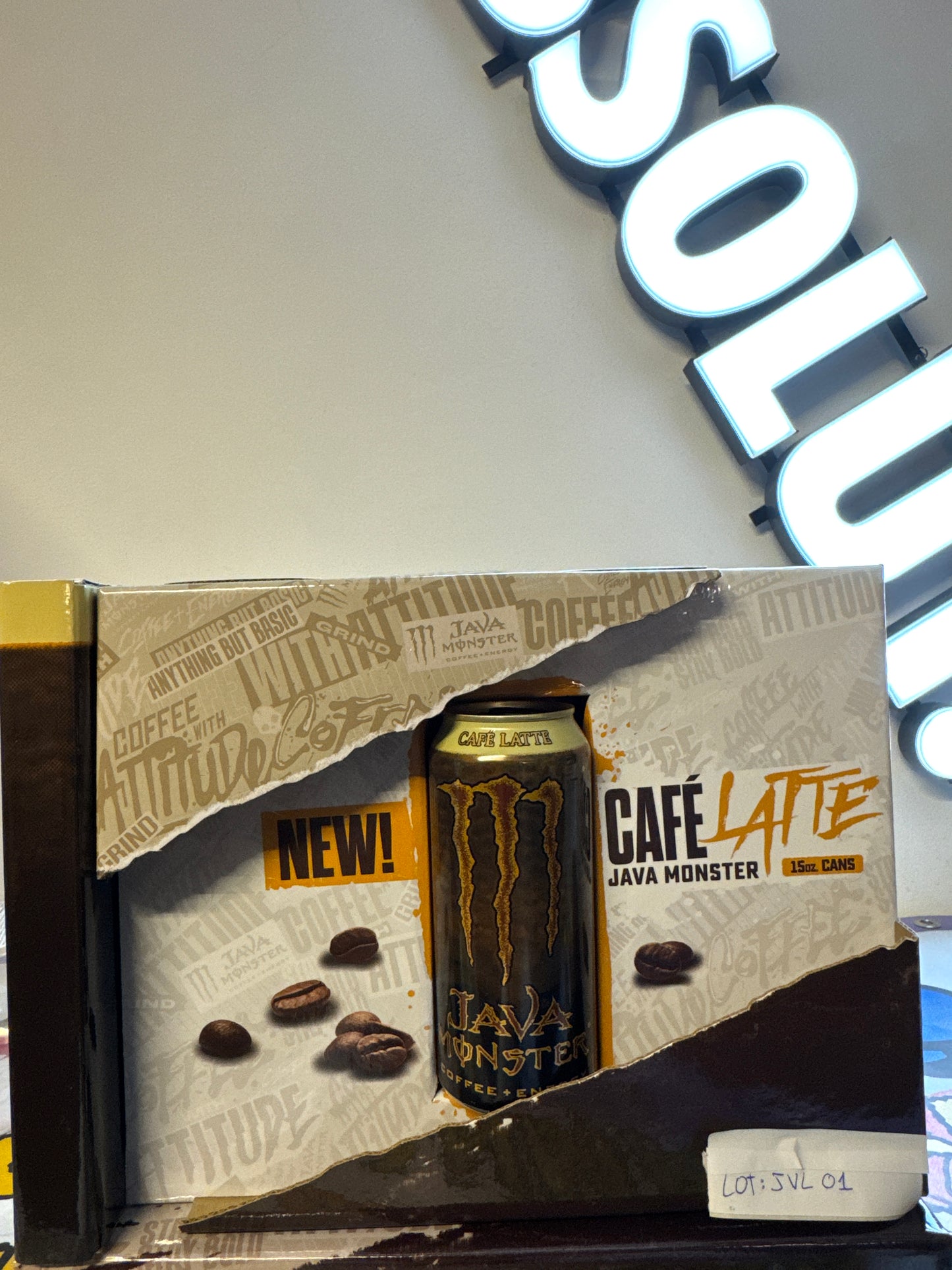 MONSTER ENERGY PROMO BOX: JAVA CAFE LATTE (JVL01)