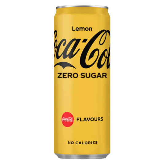 Coca - Cola Lemon Zero Sugar - Coca Cola al limone senza zucchero (250ml) bevande bundle drink online sugar free