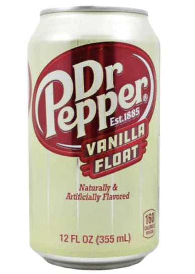 Dr Pepper Vanilla Float USA - Bevanda analcolica gusto ciliegia e vaniglia [355ml]