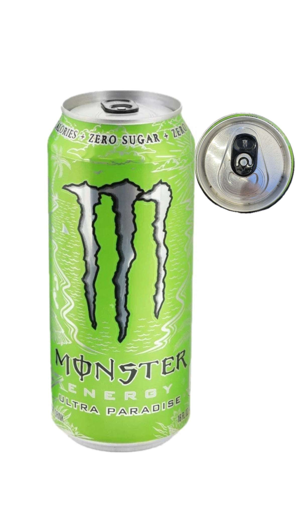 Monster Energy Ultra Paradise Silver Top USA Black Tab sku: 1118 / 0819