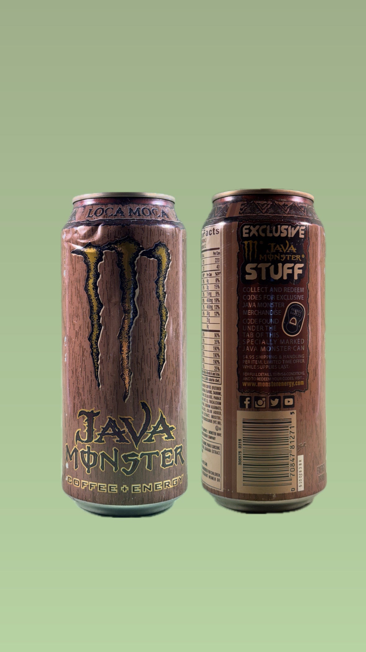 Monster Energy Java Loca Moca Exclusive Stuff (USA) (2015 Edition)