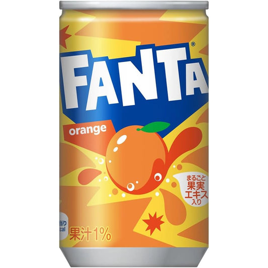 Fanta Orange (JAPAN) - Aranciata Classica Meno frizzante, Piu intensa di sapore [160ml]