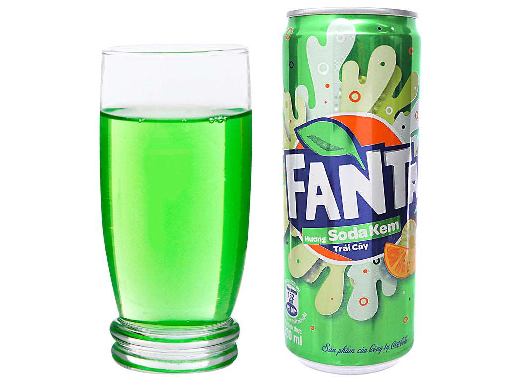 Fanta Soda Ken Trái Cây Vietnam - Fanta alla banana, arancia e anans (320ml)