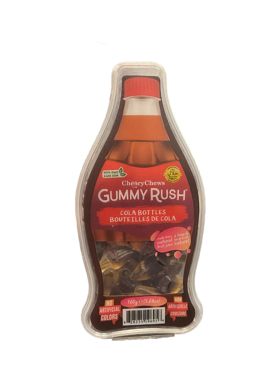 Gummy Rush Cola Bottles Candy (CANADA) - Caramelle Gommose gusto Cola [160g]