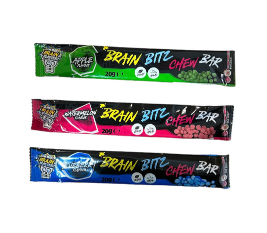 Brain Blasterz Brain Bitz Chew Bar - Caramella morbida fruttata aspra (18g) candy online