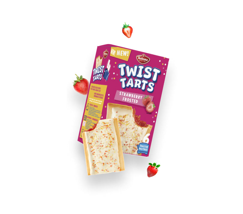 Twist Tarts Strawberry USA - Biscotti Ripieni con Crema alla Fragola (6pz-210g)