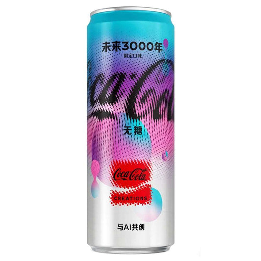 Coca-Cola Y 3000 CHINA - Coca Cola Edizione Limitata creata con Intelligenza Artificiale (330ml) bevande coca cola japan Japanese sugar free zero sugar