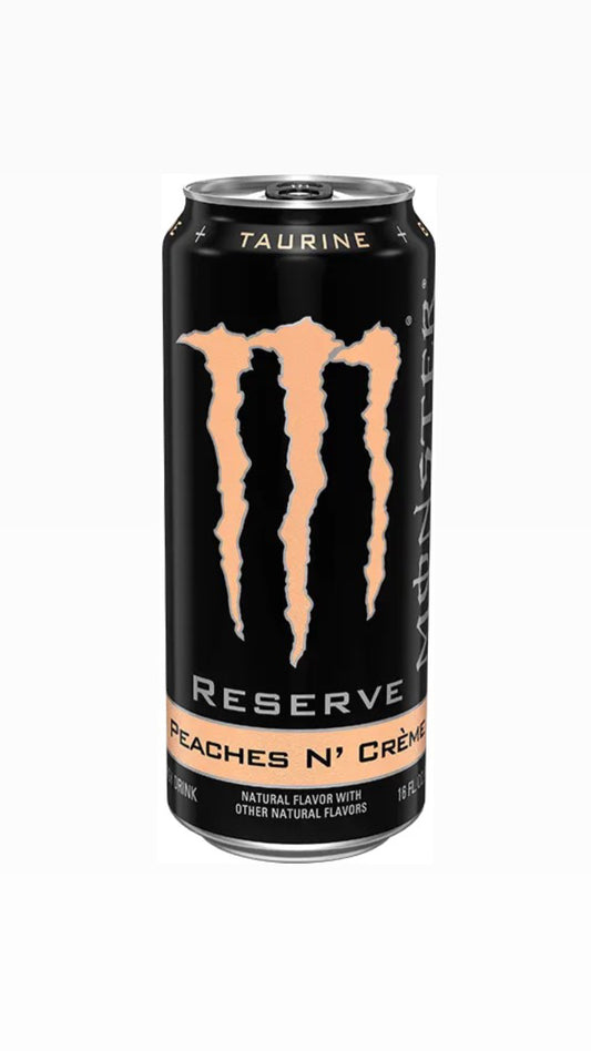 Monster Energy Reserve Peaches N’ Cream ( alcune lattine possono avere delle ammaccature di fabbrica )