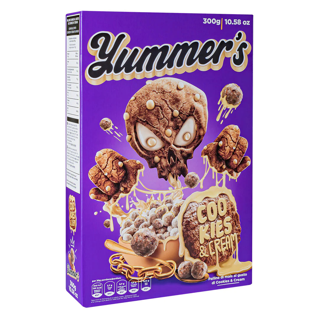 SFERA EBBASTA Yummer's New Cookies & Cream ( 2 edizione) cereali colazione dolce sfera ebbasta yummers