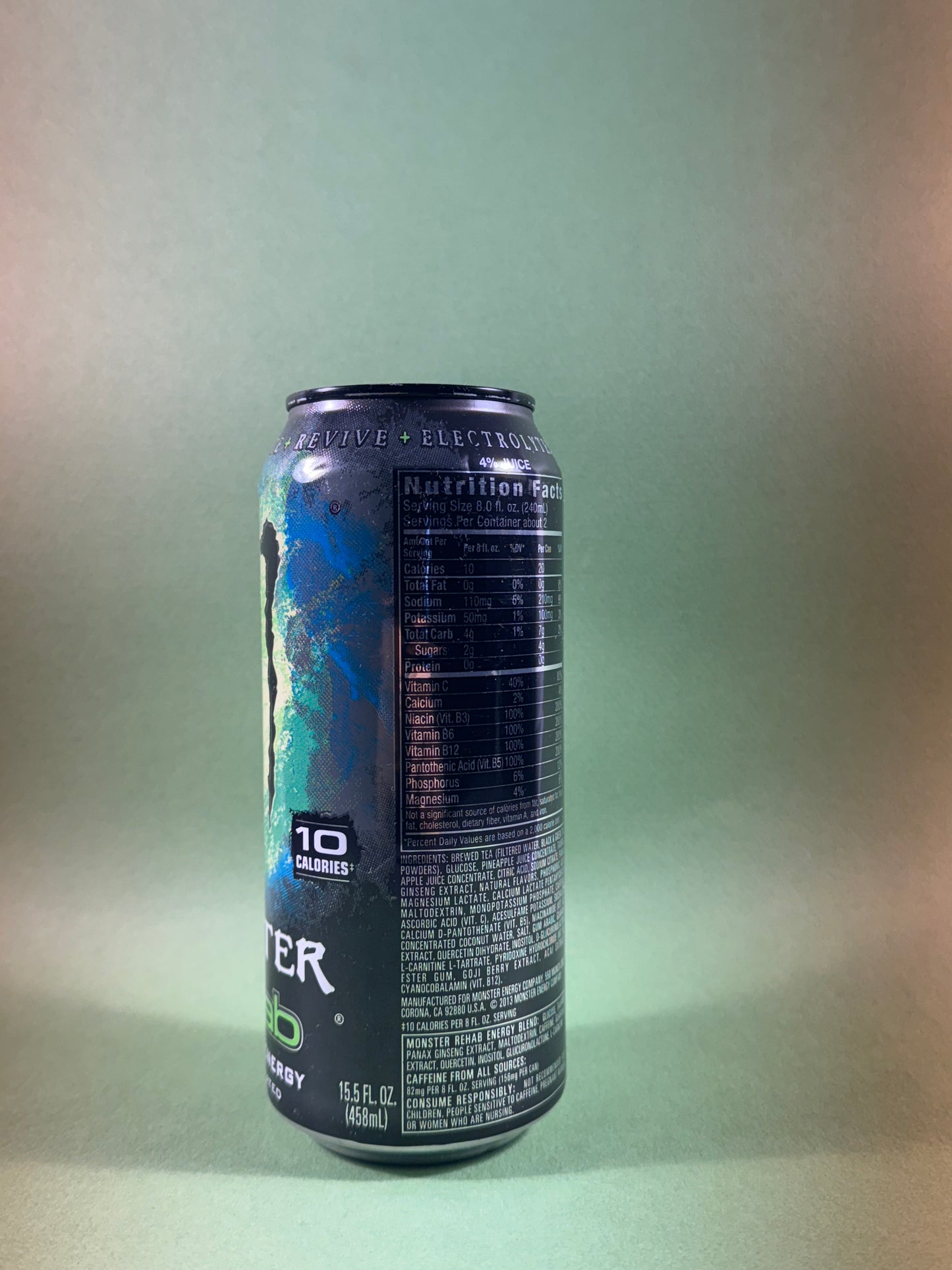 Monster Energy Rehab Green Tea (USA) [2013]