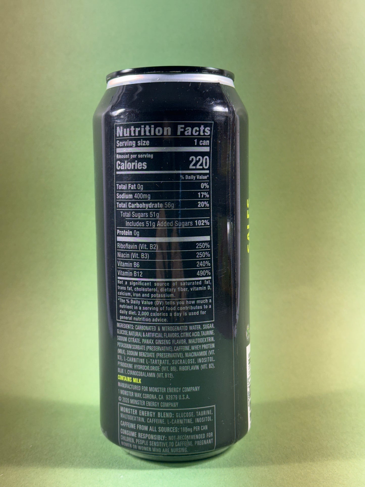 Monster Energy Nitro Super Dry Sample Sales (USA)