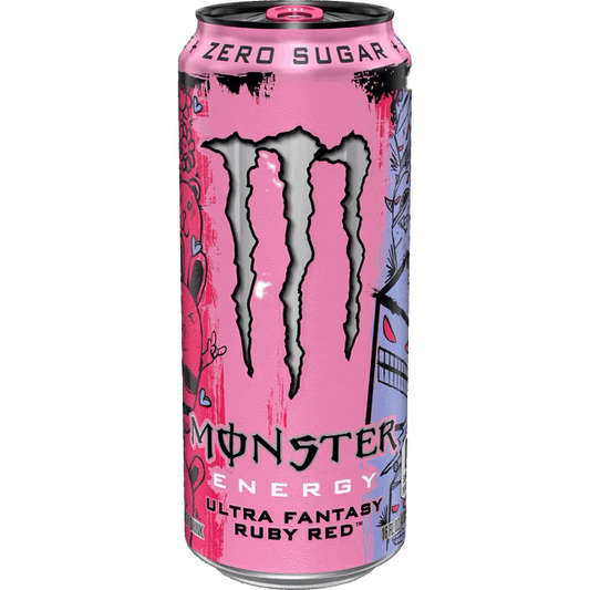 Monster Energy Ultra Fantasy Ruby Red - Lattine Molto Ammaccate ( non da collezione ) bundle energy online