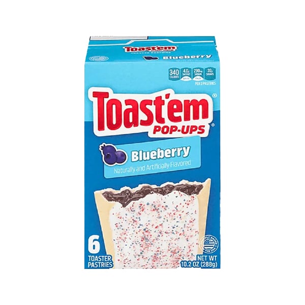 Toast'em Blueberry (USA) - Biscotti Ripieni di Glassa al Mirtillo (6pz-288g)