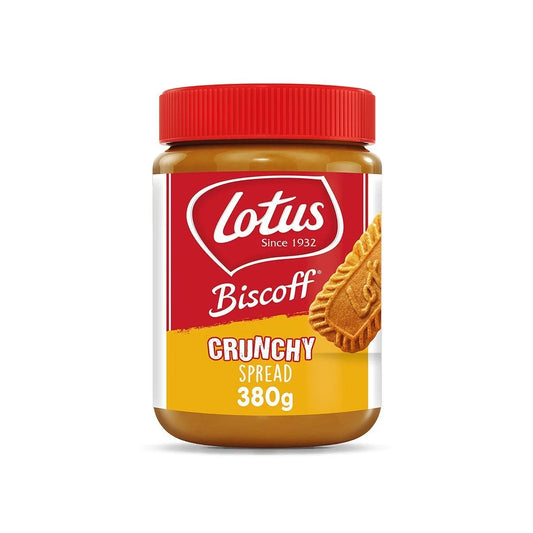 Lotus Biscoff Spread Crunchy - Crema spalmabili di biscotto Lotus croccante (380g) bundle dolce