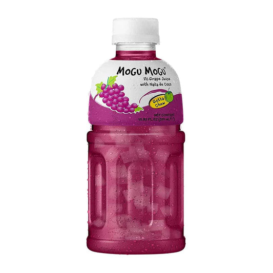 Mogu Mogu Grapes - Bevanda alla frutta gusto uva con pezzettini di nata de cocco (320ml) bevande bundle drink online Japan