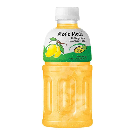 Mogu Mogu Mango - Succo di frutta gusto mango con pezzettini di nata de cocco (320) bevande bundle drink online Japan