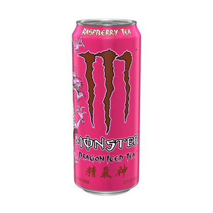 Monster Energy Dragon Iced Tea Raspberry Tea USA 680ml sku: 0521 N ( lattine molto danneggiate )