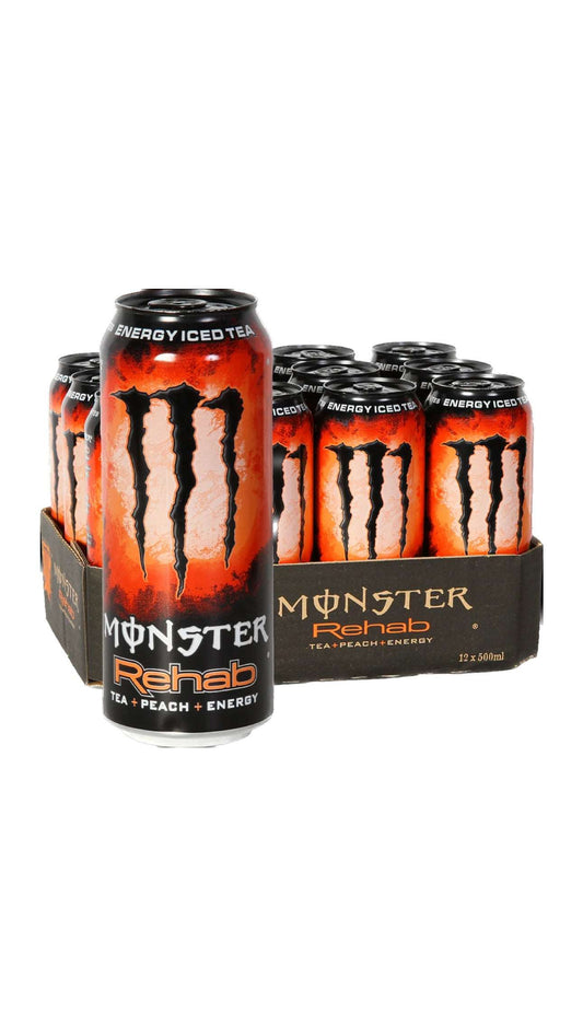 Monster Energy Rehab Peach (HUGARY) ( 12 Pack x 500ml ) b2b monster pack pack