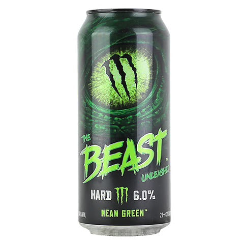 Monster The Beast Unleashed Mean Green 473ml FULL ( DENTS ** )