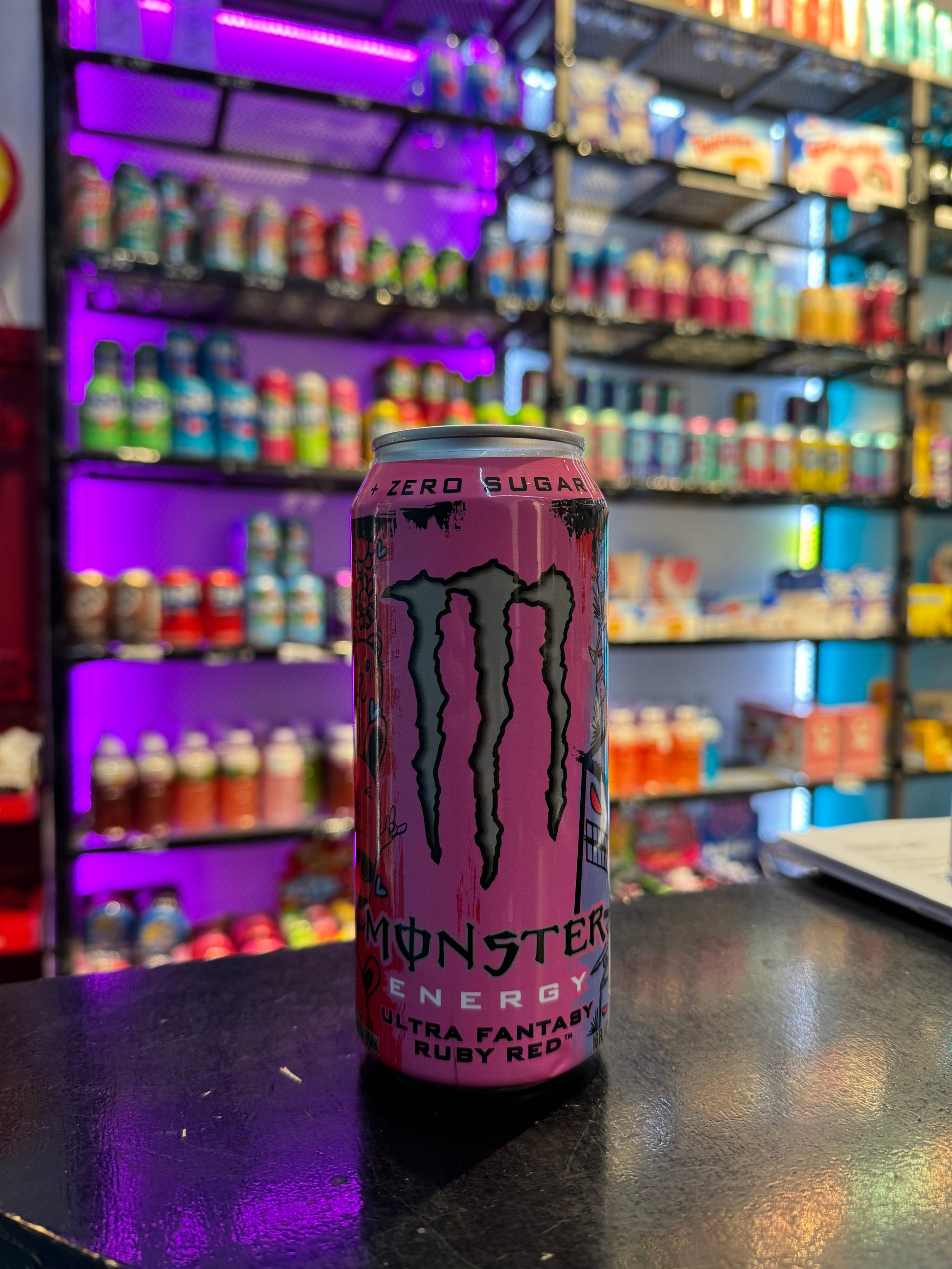 Monster Energy Ultra Fantasy Ruby Red Sales Sample - Energy Drinks